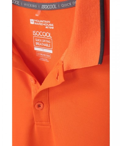 Tournament II Mens IsoCool Polo Orange $15.38 Tops