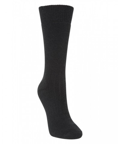 Explorer Womens Merino Thermal Mid-Calf Socks Jet Black $16.19 Accessories