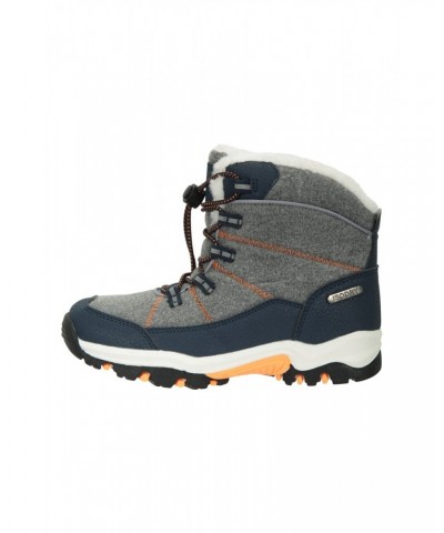 Comet Kids Waterproof Snow Boots Dark Grey $29.67 Footwear