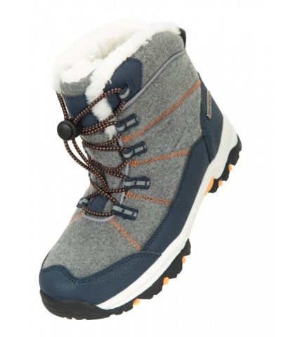 Comet Kids Waterproof Snow Boots Dark Grey $29.67 Footwear