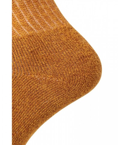 Outdoor Mens Mid-Calf Hiking Socks 3-pack Mustard $11.39 Accessories