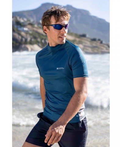 Mens UV Rash Guard Petrol $12.99 Swimwear