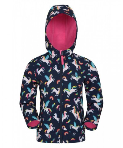 Exodus Kids Printed Water Resistant Softshell Navy $16.52 Jackets