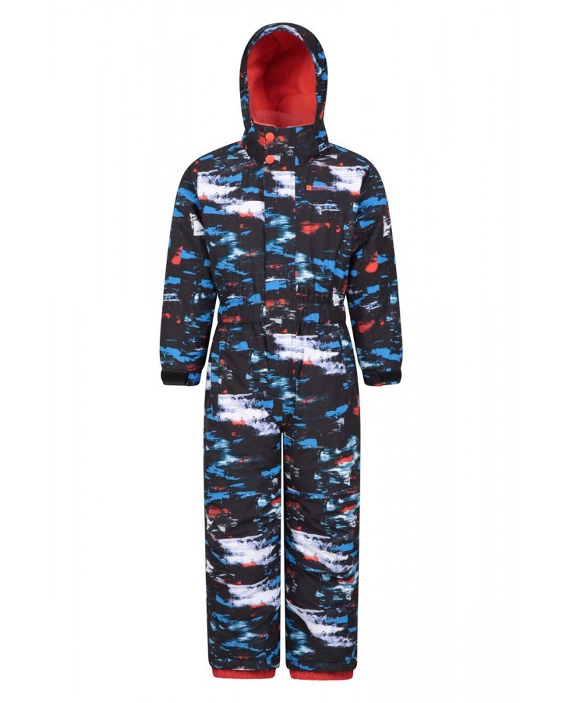 Cloud Printed Kids Waterproof All in One Snowsuit Dark Grey $27.60 Jackets