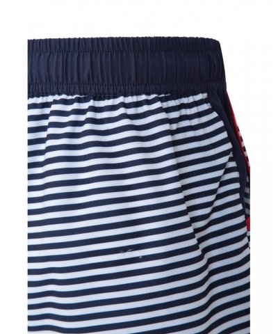 Patterned Womens Stretch Boardshorts - Short Nautical $17.48 Pants