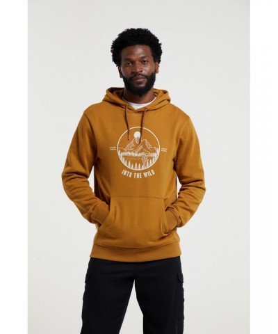 Into The Wild Mens Hoodie Mustard $25.19 Loungewear