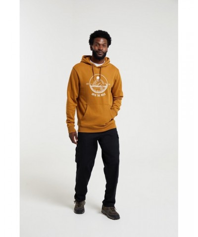 Into The Wild Mens Hoodie Mustard $25.19 Loungewear