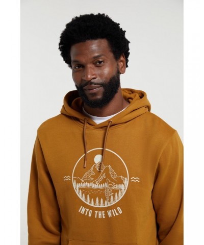 Into The Wild Mens Hoodie Mustard $25.19 Loungewear