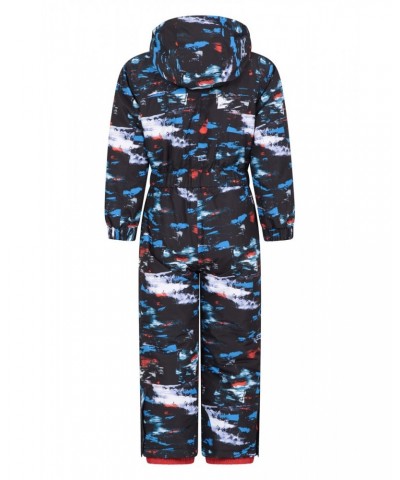 Cloud Printed Kids Waterproof All in One Snowsuit Dark Grey $27.60 Jackets