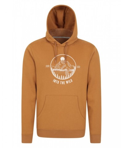 Into The Wild Mens Hoodie Mustard $25.19 Loungewear