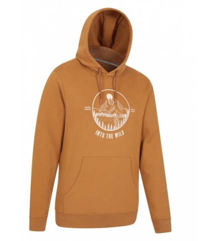 Into The Wild Mens Hoodie Mustard $25.19 Loungewear