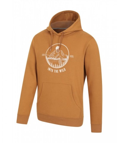 Into The Wild Mens Hoodie Mustard $25.19 Loungewear