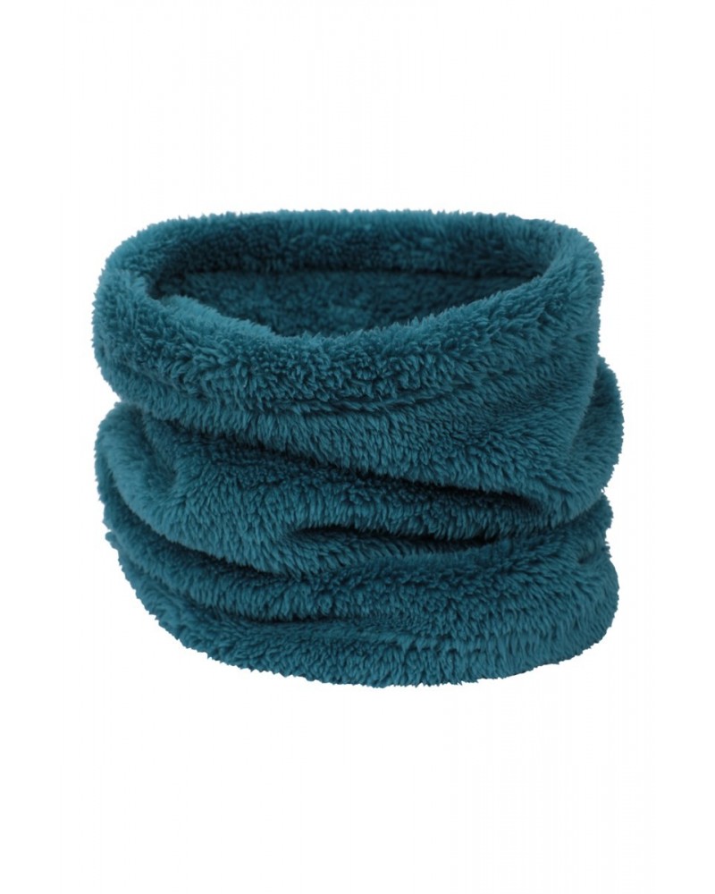 Kids Sherpa Fleece Neck Gaiter Petrol $11.19 Accessories