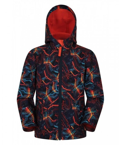 Exodus Kids Printed Water Resistant Softshell Bright Orange $15.65 Jackets