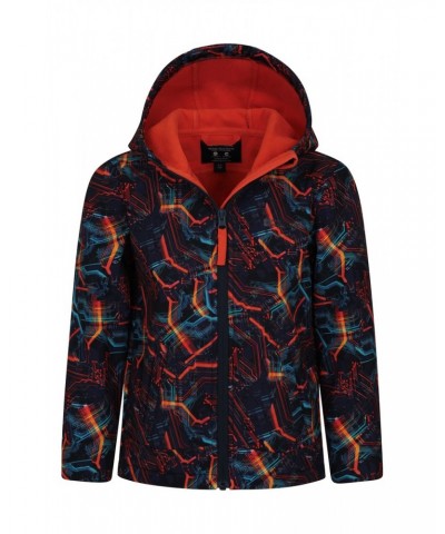 Exodus Kids Printed Water Resistant Softshell Bright Orange $15.65 Jackets