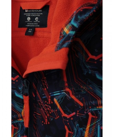 Exodus Kids Printed Water Resistant Softshell Bright Orange $15.65 Jackets