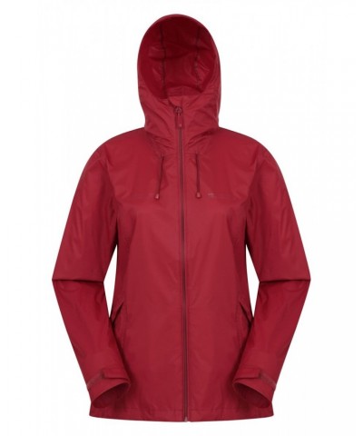 Swerve Womens Packaway Waterproof Jacket Red $18.92 Jackets