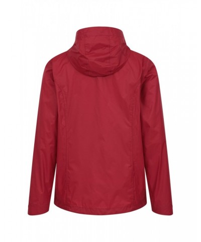 Swerve Womens Packaway Waterproof Jacket Red $18.92 Jackets