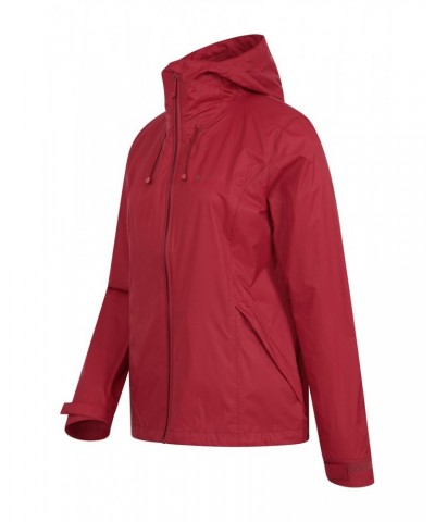 Swerve Womens Packaway Waterproof Jacket Red $18.92 Jackets