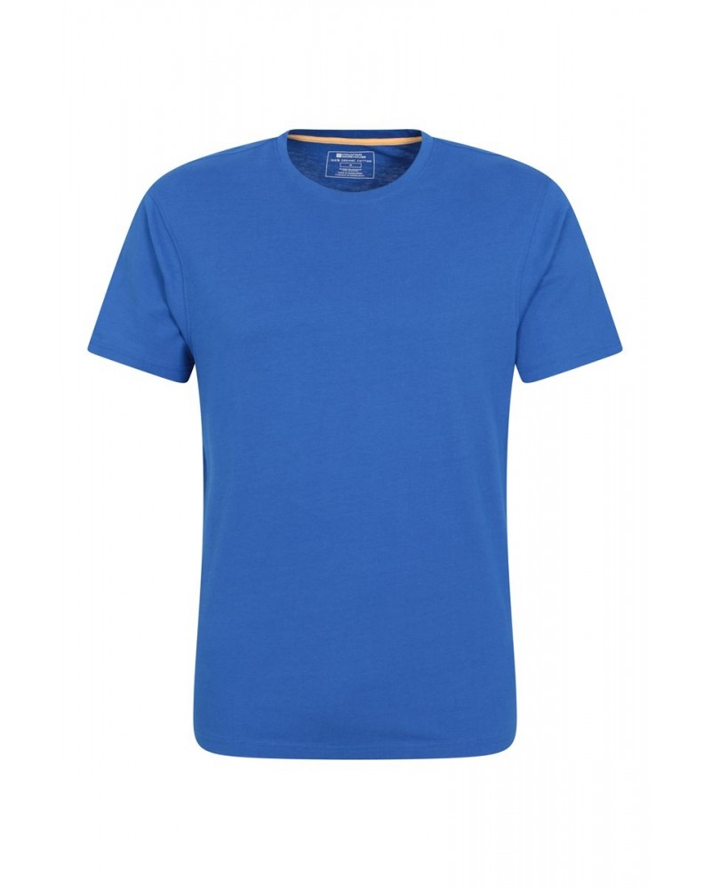 Eden II Mens Organic T-Shirt Bright Blue $10.99 Tops