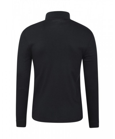 Meribel Mens Zip Neck Top Black $12.87 Thermals