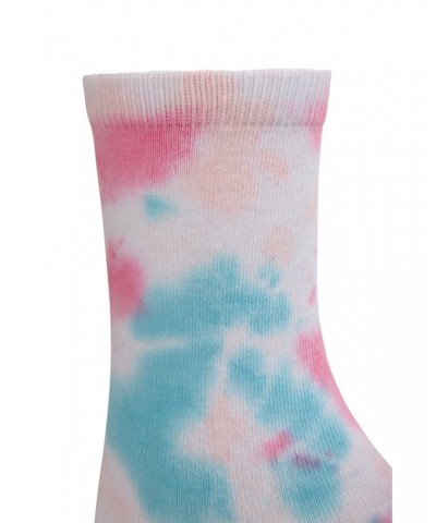 Tie Dye Kids Recycled Socks Multipack Pale Pink $10.25 Accessories