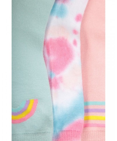 Tie Dye Kids Recycled Socks Multipack Pale Pink $10.25 Accessories