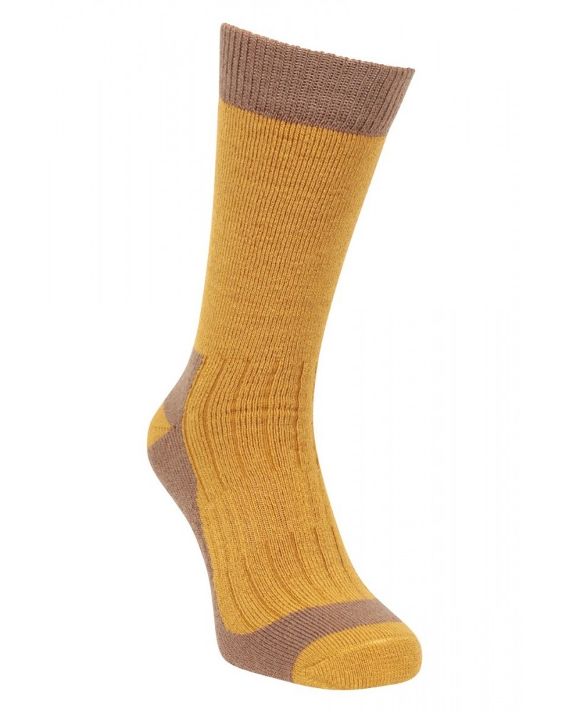 Explorer Mens Merino Mid-Calf Socks Mustard $17.09 Accessories