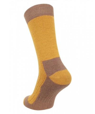 Explorer Mens Merino Mid-Calf Socks Mustard $17.09 Accessories