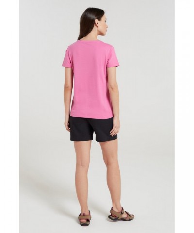 Valley Womens Loose Fit Organic T-Shirt Pink $12.99 Tops