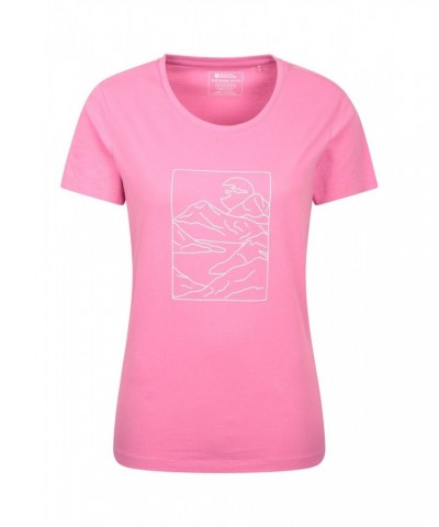 Valley Womens Loose Fit Organic T-Shirt Pink $12.99 Tops