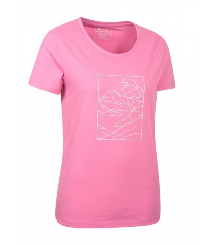 Valley Womens Loose Fit Organic T-Shirt Pink $12.99 Tops