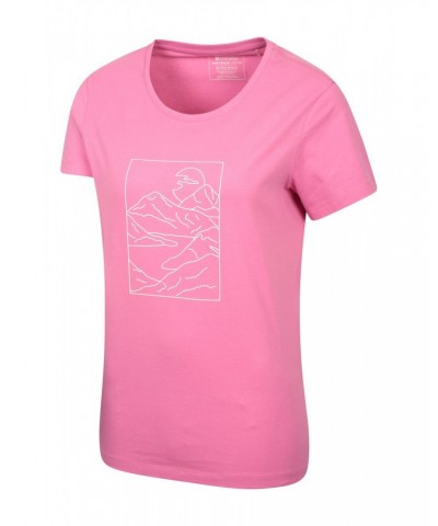 Valley Womens Loose Fit Organic T-Shirt Pink $12.99 Tops