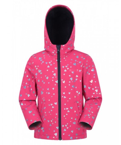 Exodus Kids Printed Water Resistant Softshell Bright Pink $15.07 Jackets