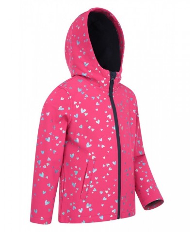 Exodus Kids Printed Water Resistant Softshell Bright Pink $15.07 Jackets