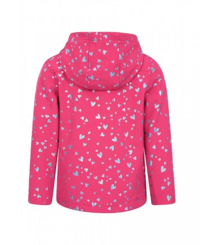 Exodus Kids Printed Water Resistant Softshell Bright Pink $15.07 Jackets