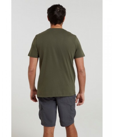 Oh Dam Mens Organic T-Shirt Dark Khaki $18.14 Tops