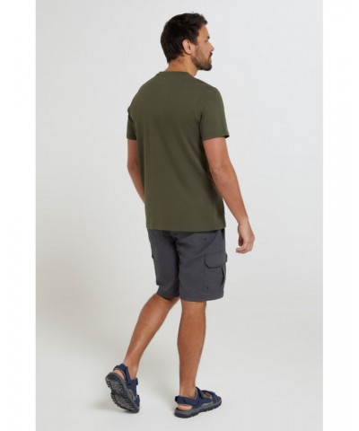 Oh Dam Mens Organic T-Shirt Dark Khaki $18.14 Tops