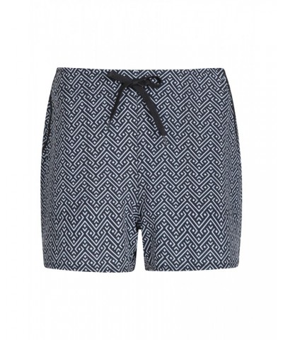 Patterned Womens Stretch Boardshorts - Short Monochrome $19.46 Pants