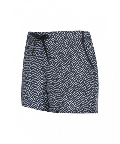 Patterned Womens Stretch Boardshorts - Short Monochrome $19.46 Pants