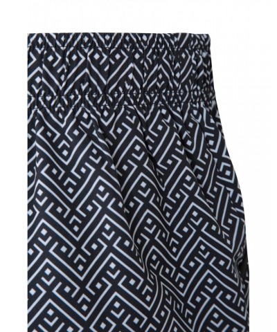 Patterned Womens Stretch Boardshorts - Short Monochrome $19.46 Pants