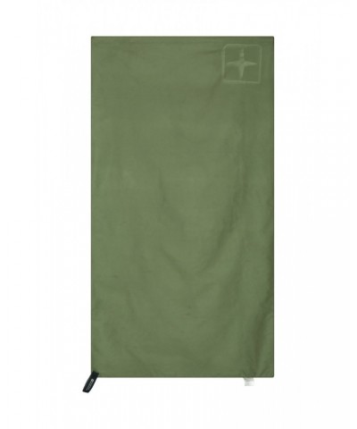 Microfibre Travel Towel - Large - 130 x 70cm Khaki $11.99 Travel Accessories