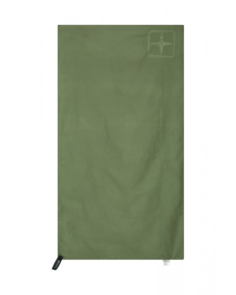 Microfibre Travel Towel - Large - 130 x 70cm Khaki $11.99 Travel Accessories