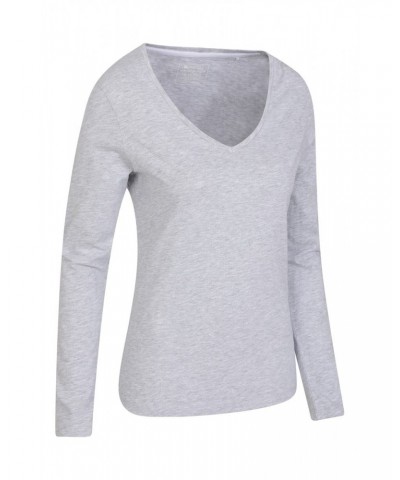 Eden Womens Organic V-Neck T-Shirt Multipack Grey $17.69 Tops