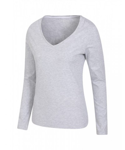 Eden Womens Organic V-Neck T-Shirt Multipack Grey $17.69 Tops