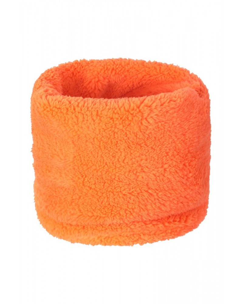 Kids Sherpa Fleece Neck Gaiter Orange $10.00 Accessories