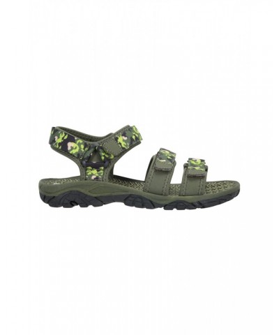 3-Strap Kids Sandals Khaki $21.82 Footwear