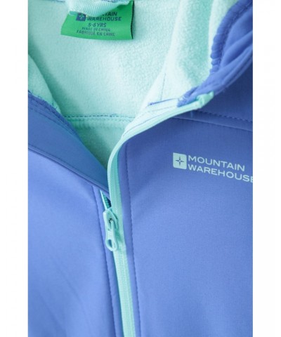 Exodus Kids Water Resistant Softshell Pale Blue $15.51 Softshell Jackets