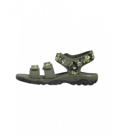 3-Strap Kids Sandals Khaki $21.82 Footwear