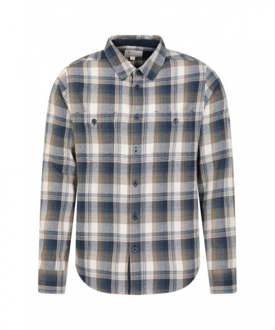 Lumberjack Flannel Long Sleeve Mens Shirt Khaki $17.39 Tops